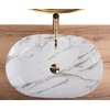 Rea CLEO 61 Aiax Shiny keramické umývadlo na dosku 61 x 41 cm REA-U9656