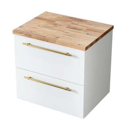Kúpeľňová skrinka Nava s vrchnou doskou 60 cm 004-SU60-02+999-BL60-01
