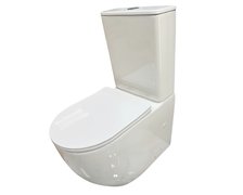 Home Tornado VIR WC kombi RimFree , odtok univerzálný /spodný alebo zadný/ , splachovanie 3/6l. s voľne-padajúcim sedátkom