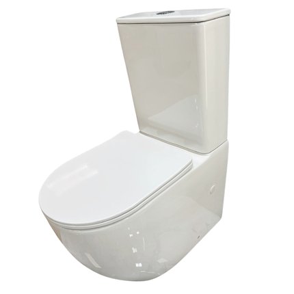 Home Tornado VIR WC kombi RimFree , odtok univerzálný /spodný alebo zadný/ , splachovanie 3/6l. s voľne-padajúcim sedátkom