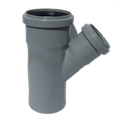 Kanalizačná tvarovka,HT odbočka Ø75 / 50 - 45° PP sivé X4797