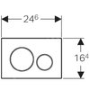 GEBERIT SIGMA 20 ovládacie tlačítko, plast, chróm lesklý 115.882.KH.1