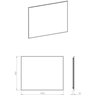 Elita SHARON SQUARE Led zrkadlo s osvetlením v ráme 100 x 80 cm, Black RE061003010560