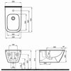 Kolo Geberit MODO závesný bidet 54 x 35 cm