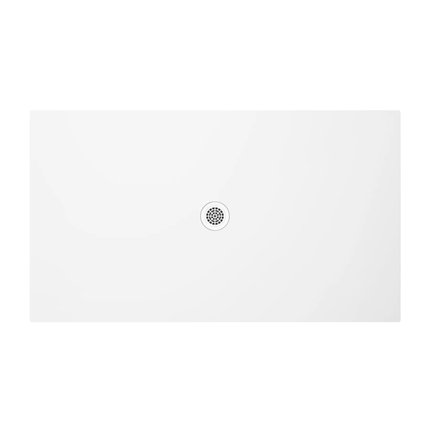 Polimat FRESCO obdĺžniková sprchová vanička minerálny kompozit 80 x 90 x 2,5 cm, biela matná 00454