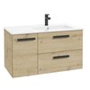 Kúpeľňová skrinka Faro D90 set s umývadlom 90 x 45 cm - dub artisan