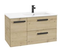 Kúpeľňová skrinka Faro D90 set s umývadlom 90 x 45 cm - dub artisan