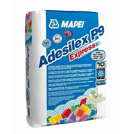 MAPEI ADESILEX P9 EXPRESS cementové lepidlo na obklady,dlažby a kameň 25 kg šedá C2FT