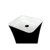 Besco ASSOS B&W voľne stojace umývadlo 52 x 41 cm