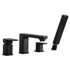 Valvex LOFT BLACK 4-otvorová vaňová batéria, čierna 2455950