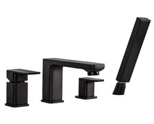 Valvex LOFT BLACK 4-otvorová vaňová batéria, čierna 2455950