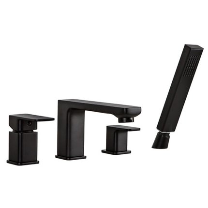 Valvex LOFT BLACK 4-otvorová vaňová batéria, čierna 2455950