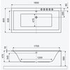 Excellent Pryzmat SLIM – Obdĺžniková akrylátová vaňa do kúpeľne 180 × 80 cm (WAEX.PRY18WHS)