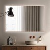 Elita SHARON SQUARE Led zrkadlo s osvetlením v ráme 120 x 80 cm, Rose Gold RE061203015450