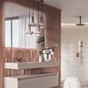 Elita SHARON SQUARE Led zrkadlo s osvetlením v ráme 120 x 80 cm, Rose Gold RE061203015450