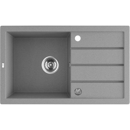 Laveo TRZYNASTKA granitový drez 79 x 48 cm, sivý SBP_511T