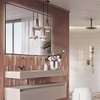 Elita SHARON SQUARE Led zrkadlo s osvetlením v ráme 120 x 80 cm, Black RE061203010560