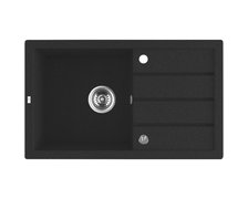 Laveo TRZYNASTKA granitový drez 79 x 48 cm, čierny SBP_711T