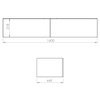 Elita komoda Look Slim 160 cm 2S dub canela, 160x31,8x44,9 cm, RE081604027050