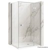 Rea ATLAS CHROM sprchový kút 80 x 80 x 200 cm, sklo číre, pravý K4663 + K4332