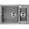 Laveo CELIA granitový drez 64 x 44 cm, sivý SBC_530T