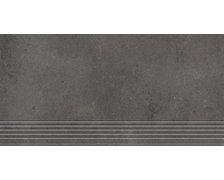 Nowa Gala Neutro NU 14 čierna gres rektifikovaná schodnica lesklá 29,7 x 59,7 cm