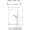 Radaway Doros D akrylátová sprchová vanička 90 x 80 x 5 cm SDRD9080-01-64S