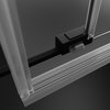 Radaway IDEA BLACK DWJ sprchové dvere 160 x 205 cm, sklo číre 387020-54-01L