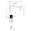 Kúpeľňová skrinka Faro D90 set s umývadlom 90 x 45 cm - biela lesklá