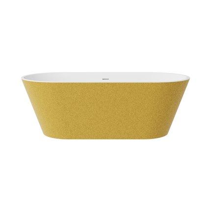 Besco DEEVA GLAM Zlatá voľne stojaca akrylátová vaňa s prepadom 170 x 80 cm, #WWA-170DGZG