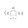 Land T-KUS 3/8" chróm CH.T.10