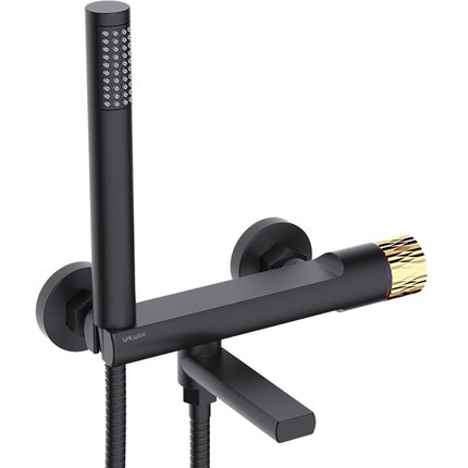 VALVEX DECOR Black&Gold – nástenná vaňová batéria s príslušenstvom, 2420720