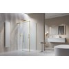 Radaway IDEA Brushed Gold KDJ obdĺžnikový sprchový kút 100 x 70 x 205 cm 387040-99-01R+387048-99-01L