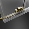 Radaway IDEA Brushed Gold KDJ obdĺžnikový sprchový kút 100 x 70 x 205 cm 387040-99-01R+387048-99-01L