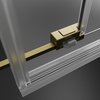 Radaway IDEA Brushed Gold KDJ obdĺžnikový sprchový kút 100 x 70 x 205 cm 387040-99-01R+387048-99-01L