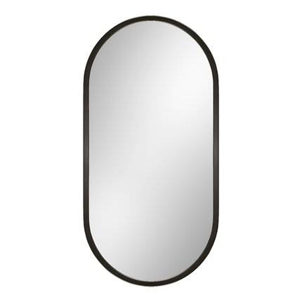 Home EVO BLACK zrkadlo v čiernom ráme 50 x 100 cm