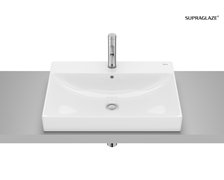 Roca ONA umývadlo na dosku FINECERAMIC® SUPRAGLAZE® s otvorom na batériu 60 x 40 cm A32768NS00