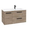 Kúpeľňová skrinka Faro D90 set s umývadlom 90 x 45 cm - orech rockford