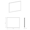 Elita SQUARE Led zrkadlo s osvetlením 100 x 80 cm, RE069529000010
