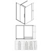 Deante PRIZMA sprchový kút 100 x 80 x 195 cm, sklo číre KPN0P10S08