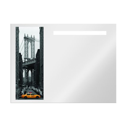 Zrkadlo VISION NEW YORK s LED osvetlením 80x60 cm