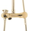 Rea HUGO GOLD BRUSH sprchový kút 90 x 90 x 200,5 cm sklo číre K8411-K6613