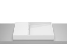 Roca HORIZON DASH FINECERAMIC® umývadlo na dosku 60 x 38 cm, biela lesklá A32727900B