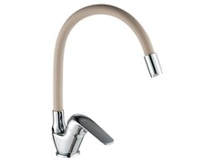 Kuchinox ELZA drezová vodovodná batéria s flexibilnou výtokovou hadicou F, chróm/bež BKE_467D