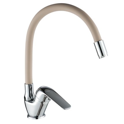 Kuchinox ELZA drezová vodovodná batéria s flexibilnou výtokovou hadicou F, chróm/bež BKE_467D