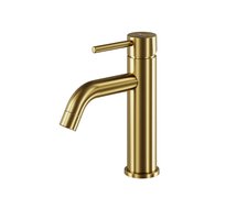 Besco VEO II umývadlová vodovodná batéria brúsená zlatá BU-VII-ZS