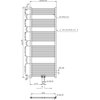 NOVASERVIS kúpeľňový radiátor 600 x 1600 mm čierny - rovný 600/1600/RS,5