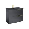 Elita SOHO skrinka pod umývadlo 80 cm 2S black matt PDW 168743