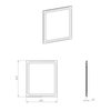 Elita MIA Led zrkadlo s osvetlením 60 x 80 cm, RE069509000010