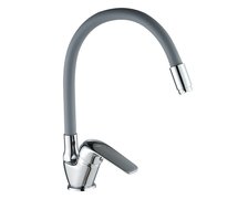Kuchinox ELZA drezová vodovodná batéria s flexibilnou výtokovou hadicou F, chróm/sivá BKE_967D